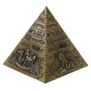 Gazechimp Metal Egyptian Pyramid Model Figure Statue for Home Office