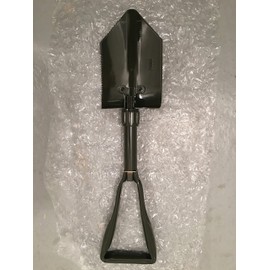 Multi-purpose shovel foldable in a nylon bag