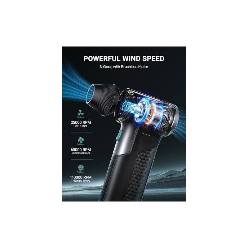 VANTRUE POWER T150 Portable Compressed Air Duster