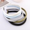 Aprince Satin Headbands 5Pcs,0.5 Inch Thin Headbands for Women,Soft Sponge