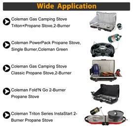 freecat 5430 Gas Stove Pressure Regulator for Coleman, Replacement for Portable Propane Stoves 5413 5420A 5425A 5430B 5466 & Fold N Go, Not for Roadtrip LXE