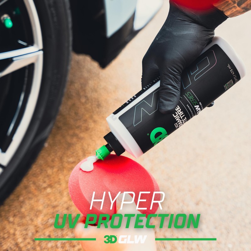 3D SiO2 Ceramic Matte Tire Shine, GLW Series | Hydrophobic