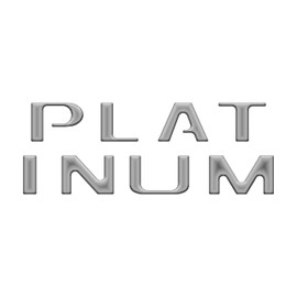 Platinum Tailgate Letter Inserts - Compatible with 2021-2024 Ford F-150