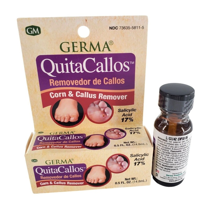 Germa Quita Callos Corn and Callus Remover 0.5oz Bottle with