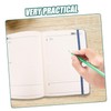 FUNOMOCYA Daily Planner Notepad Elastic Band Efficient Schedule Organizer for