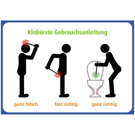 immi 6 x Toilet Brush Instructions for Use A7 (Small) How to Do It (Not)
