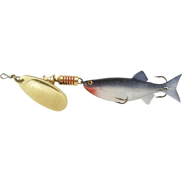 Mepps Comet Mino - Shad Size: #3 (5/16 oz.); Color: Gold, Multi, one Size (C3M G)
