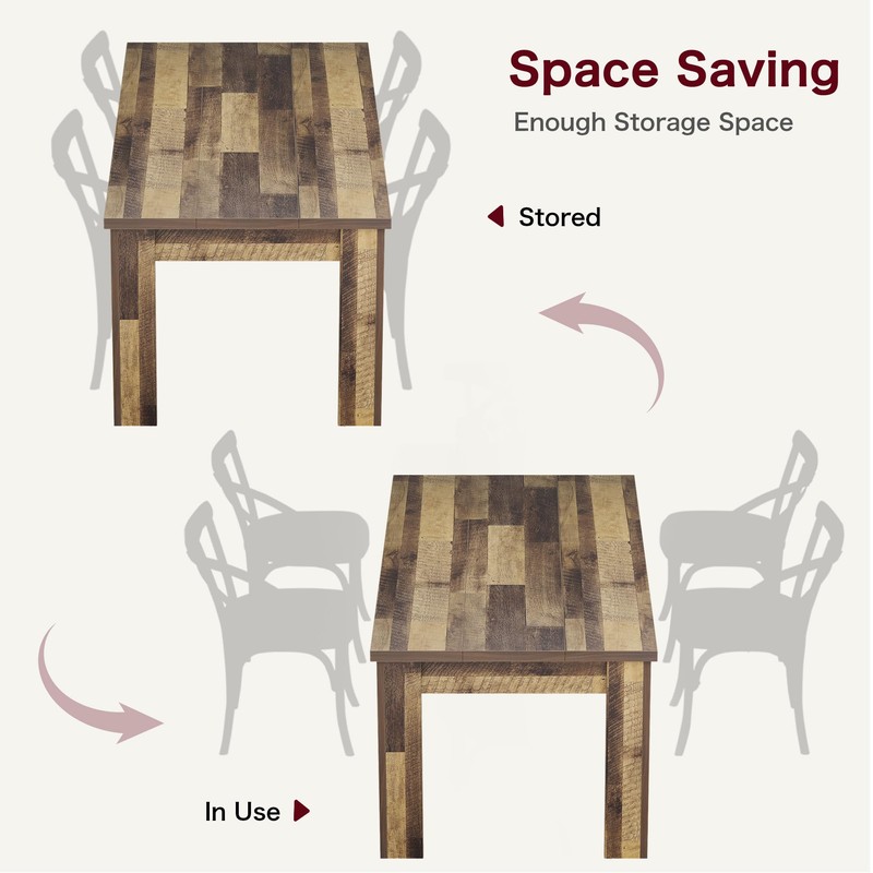 CABIHOME Dining Table for 4-6, Dining Tables, Dining Room Table