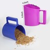 NRTFE Feed Scoop - Grain Scoop for Horse,Heavy Duty Plastic