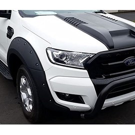 TradiesChoice 4X4 Bonnet Scoop Hood Raptor Style Compatible Ford Ranger PX2 PX3 T7/8 15-20 Matte Black