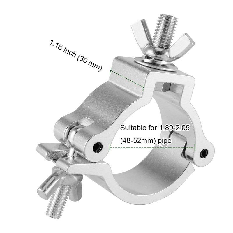 PINGEUI 12 Pack Stage Light Clamp, 2 Inch Aluminum Alloy