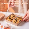 100 Pack Charcuterie Boxes with Clear Lids,5.5"×4.9"×2.4" Disposable Square Food