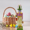 Perfeclan Easter Bunny Nutcracker Decor Nutcracker Figure, Traditional Rabbit Decoration