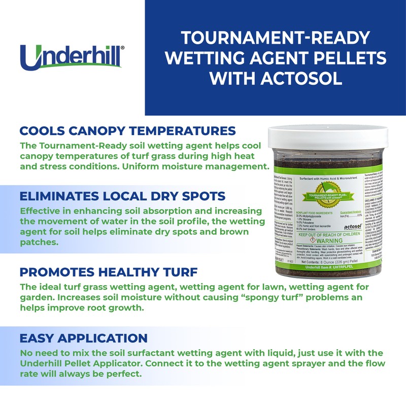 Underhill UHTRPLPEL Tournament-Ready Plus Wetting Agent Pellets Soil Surfactant for