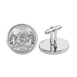 US 2006 Nevada State Quarters Bu Unc Coins Cufflinks NEW