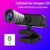 PUSOKEI Cámara Web USB 4K, Cámara Web HD con Micrófono,