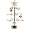 HOHIYA Metal Ornament Display Tree Stand Rotating Hanger 24 Inch