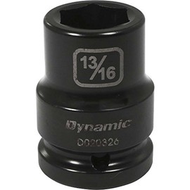 Dynamic Tools 3/4-Inch Drive 6 Point SAE, 13/16-Inch Standard Length, Impact Socket