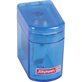 Brunnen Colour Code, 4 x 2.5 x 3.7 cm, 102983833 Sharpener Klicki with Dust Cap Double Sharpener – Blue/Azure