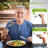 Adaptive Utensils, Adaptive Utensils 4pcs for Hand Tremors,Elderly, Arthritis,Parkinsons-Built Up