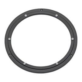 Aluminium Slewing Ring Black Diameter 300 mm Maximum Load 60 kg, Rotating Ring Robust, Ball Bearing, Rustproof Turntable for Turntable, Exhibitions and Mechanical Engineering