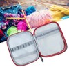 Knitting Storage Bag Portable Crochet Hook Needle Sewing Tool Case(Short