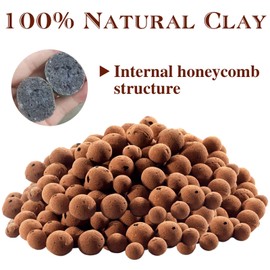 Halatool 4 LBS Organic Clay Pebbles, 4mm -16mm 100% Natural Expanded Clay Pebbles for Hydroponic Gardening, Orchids, Drainage, Decoration, Aquaponics