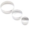 GOOD STUFF Set of 3 Steel Round Cookie Cutters in