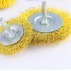 9 Piece Brass Plated Wire Brush Set Wheel Cup Brushes