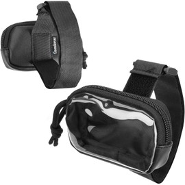 Soporte para abridor de puerta de cochera para visera, funda de transporte para puerta de cochera/puerta universal, control remoto, bolsa de visera ajustable, soporte de botón para coche, compatible