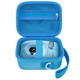 casmilee Instant Camera Children's Bag for Greenkinder/for Gofunly/for Hangrui/for LETSHAHA Mini Digital Camera, Instant Cameras Protective Case Carry Bag Holder for Printing Paper (Case Only), blue,
