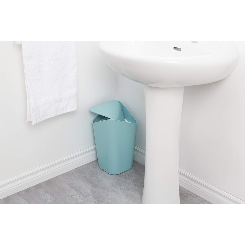 Umbra Square Trash Can with Swing Lid Pail Trash Can