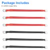 Octoder 6pcs 2AWG Copper Battery Cables 3/8" Lugs Terminals Power