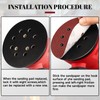 Pack of 2 5 Inch Sanding Discs Random Orbital Sander,