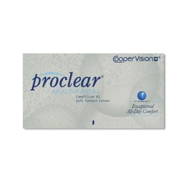 Proclear Multifocal Monthly Lenses, Soft, Pack of 6, BC 8.7 mm, DIA 14.4, ADD +1.00 N, -6.00 Dioptres