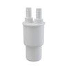 White Plastic Reduction Connection Reducer to Waste 40/50xG1/2" Hose Connector