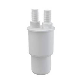 White Plastic Reduction Connection Reducer to Waste 40/50xG1/2" Hose Connector
