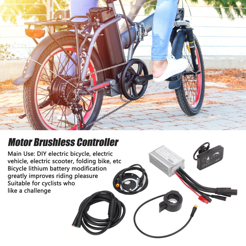 Bicycle Lithium Battery Conversion Kit 15A Controller LED S810 Display