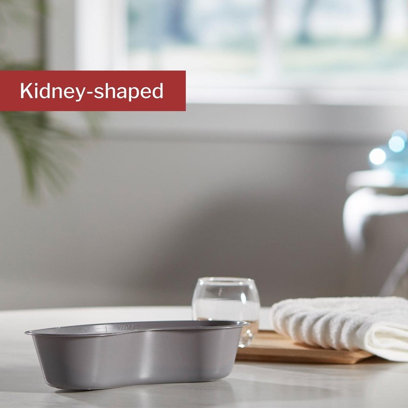 McKesson Emesis Basin, Plastic, Graphite, 500 cc, 1 Count