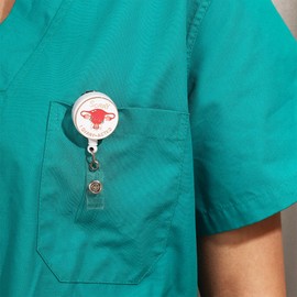 MEDFOLY Medical Uterus Badge Reel Holder, Gynecology Doctor Nurse Enamel ID Badge Clip Reels Retractable