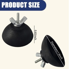 2 Pairs Reacher Gripper Replacement Rubber Cups, Outdoor Heavy Duty Grabber Tip Parts with Lock Nuts for Reacher Repair,Tool-Free Installation