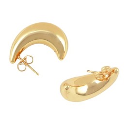 Gold Hoop Earrings for Women, Lightweight Waterdrop Teardrop Hollow Open, Hypoallergenic Gold Plated, 18/25/32/47mm