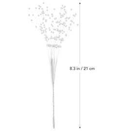 NUOLUX Pearl Sticks Bridal Wedding Party Decoration - 100pcs (White)