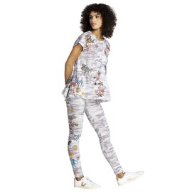 Johnny Was Zoe Leggings Legging Mauve CAMO Embroidery Small Embroidery New