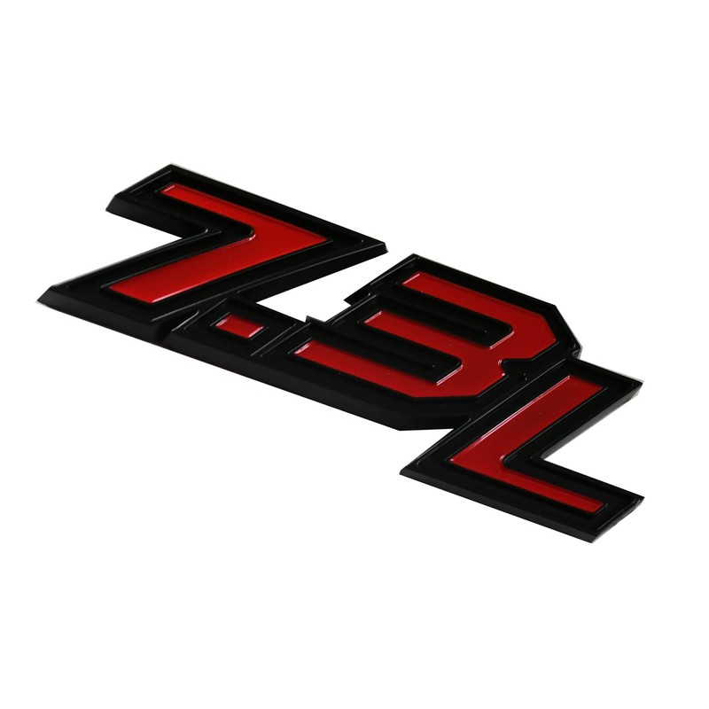 2Pcs 7.3L Emblems 3D Power Stroke Turbo Side Badge Nameplate