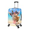 POLERO Novelty Luggage Cover Funny Giraffe Trolley Suitcase Protector Elastic