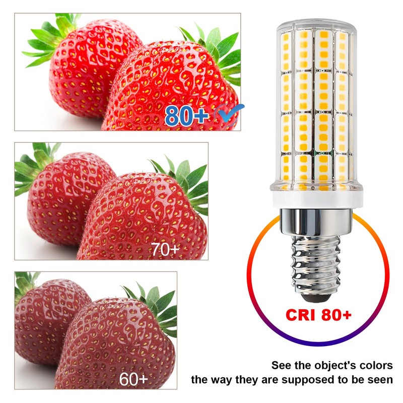 E12 LED Candelabra Light Bulbs, 200W Equivalent Chandelier Bulbs, 3000K
