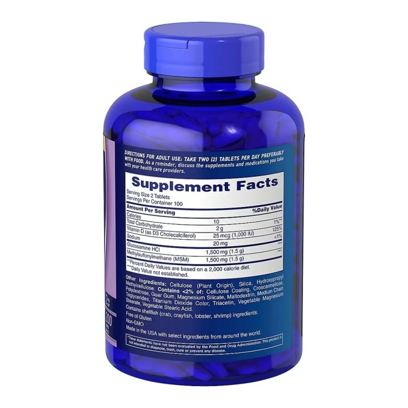 OSTEO BI-FLEX Triple Strength 200 Tablets WITH Glucosamine MSM D3