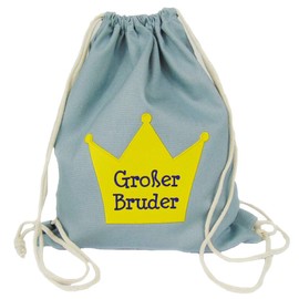 Partybob Children's Backpack Bag Big Brother with Crown, gray