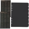 ESJNNK Index Card A5 Divider Card 7pcs 6 Holes PP